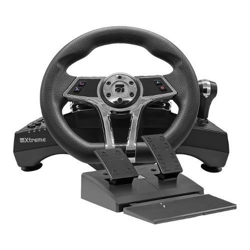 Volante e pedaliera simulatore guida PLAYSTATION 4 Hurricane+5 Wheel Black  e Grey 90429