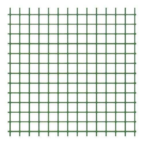 Verdelook Rete maglie quadre acciaio plastificato 1 x 10 mt verde 421 4