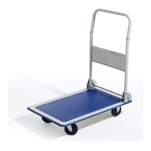 Verdelook Carrello multiuso con pianale Tuttofare 4 ruote Grigio e Blu portata max 150 Kg 80 2