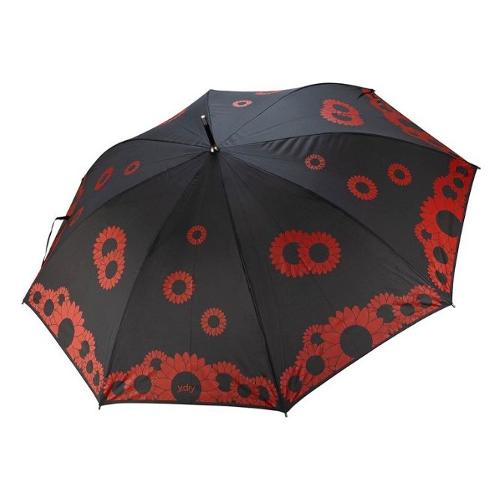 Y Dry Ombrello lungo donna automatico Sunflowers (112cm) FASHION WORLD Rosso Y 4419