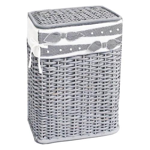 Yes Everyday Porta biancheria Bamboo (48x35x58cm) ELEGANT Grigio 040240603