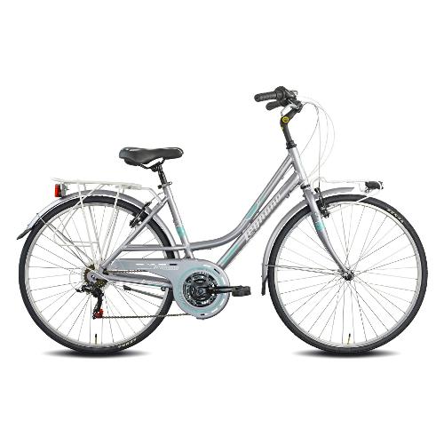 Legnano City Bike ( 21 vel ) 28" LERICI Alluminio Grigio e Acquamarina Tg. 48 22L431