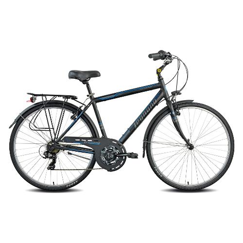 Legnano City Bike ( 21 vel ) 28" FORTE DEI MARMI Alluminio Nero e Blu Tg. 54 22L430