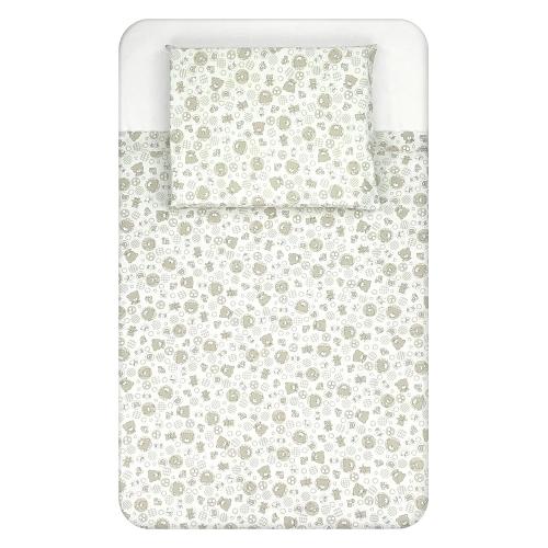 Baby Idea Set lenzuola culla avvicinamento 3 pz CULLAMI Beige L3010FB