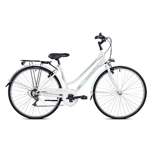 Esperia City Bike acciaio ( 6 vel ) 28" UNIVERSAL Bianco 6900D