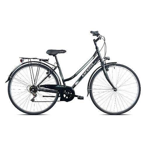 Esperia City Bike acciaio ( 6 vel ) 28" UNIVERSAL Nero 6900D