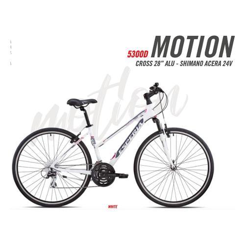 Esperia Bici Trekking alluminio ( 24 vel ) 28" MOTION Bianco 5300D (taglia 48 )