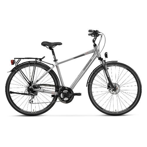 Cicli Lombardo Bici Trekking ( 24 vel ) 28" MILANO MAN Alluminio Grigio e Antracite opaco Tg. 53 DT2801