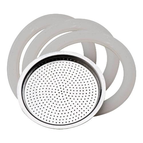 Pedrini Set guarnizioni e filtro caffettiera 6 Tazze 3 pz 02CF038 RG1