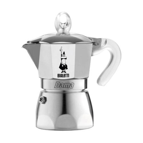 Bialetti Moka Induction 6 Tazze Nero/Argento