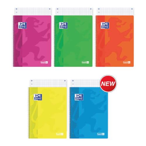 Favorit Quaderno con spirale A4 Neon On quadretti 5 mm 90 gr/mq OXFORD assortito 400138973
