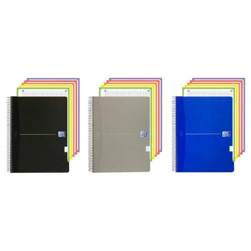 Favorit Quaderno con spirale Essentials quadretti 5 mm A4 OXFORD assortito 400113534