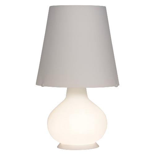 Belvetro Lampada tavolo FONT Bianco (32x56cm) LTFONT560BCS 1 luce - E27 - Max 100W - 2 luci - E14 - Max 24W