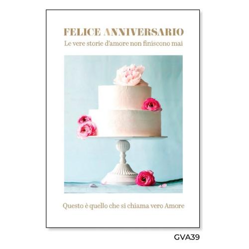 Marpimar Biglietto auguri anniversario matrimonio (11,8x16,8cm) GVA39