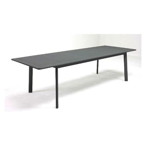 Amicasa Tavolo da esterno alluminio ATLANTA Allungabile Antracite (217-276x100x75cm)