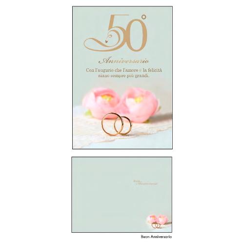 Marpimar Biglietto auguri Anniversario matrimonio 50 Anni (11,8x16,8 cm) LOB56