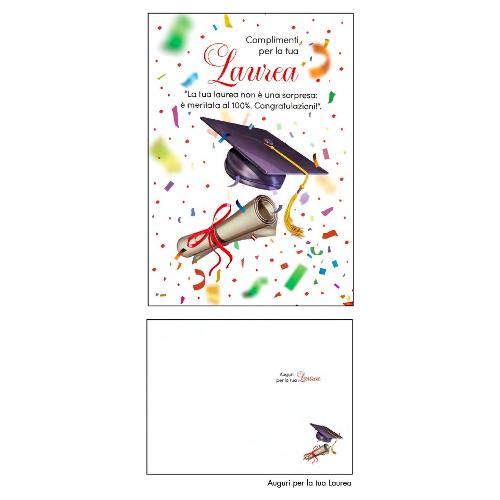 Marpimar Biglietto auguri Laurea (11,8x16,8 cm) LOB62