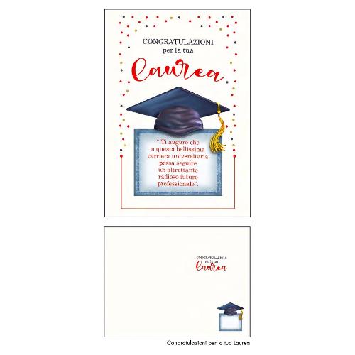 Marpimar Biglietto auguri Laurea (11,8x16,8 cm) LOB60