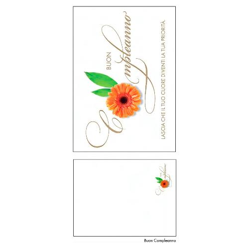 Marpimar Biglietto auguri compleanno Flower (11,8x16,8cm) LOB18
