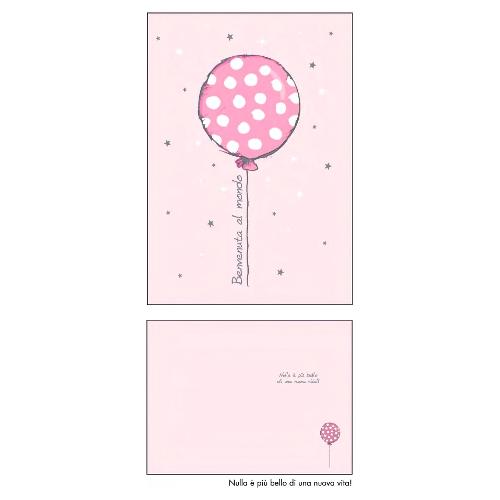 Marpimar Biglietto auguri Nascita bimba (11,8x16,8 cm) LOB38