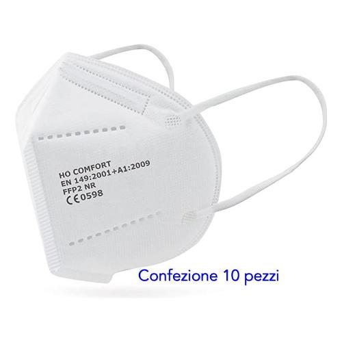T Tex Mascherina protezione FFP2 HO Comfort Bianco taglia Unica 10 pz HOC 001 WHI10
