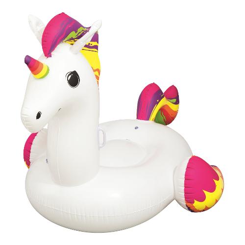 Bestway Unicorno cavalcabile (233x156x136,5cm) Bianco e Color 41113
