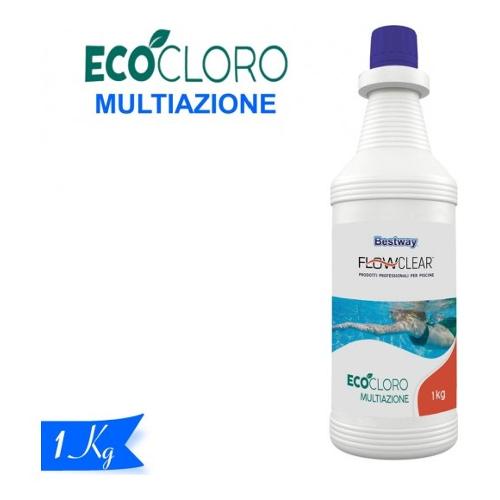 Bestway Eco Cloro 10 azioni piscine flacone 1 kg ECO CLORO 59059 6