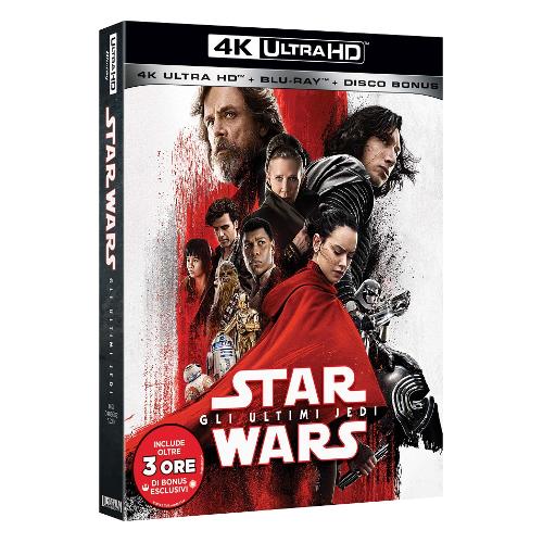 Walt Disney Blu Ray 4K Star Wars Gli Ultimi Jedi (4K Ultra Hd+2 Blu Ray) - Rian Johnson BIQ0485602