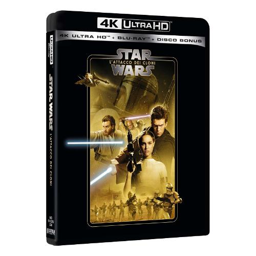Walt Disney Blu Ray 4K Star Wars Episodio II L'Attacco Dei Cloni (4K Ultra Hd+2 Blu Ray) - George Lucas BIQ0518302