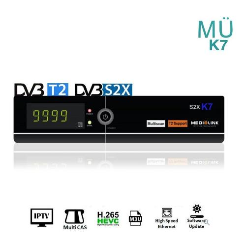 Media@link Decoder K7 Iptv Black DVB-T2/S2
