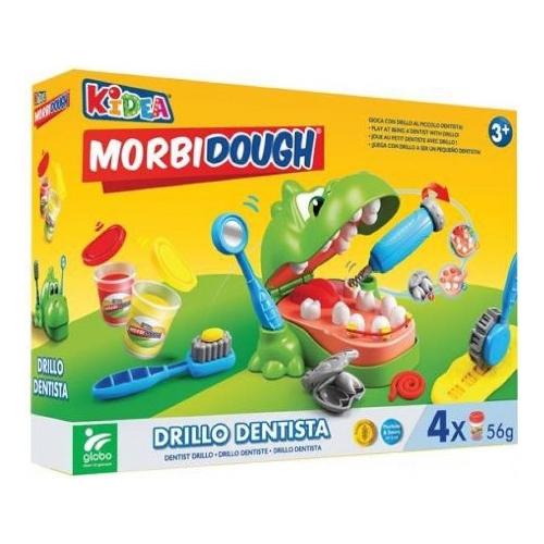 Globo Pasta modellabile Drillo Dentista 4 barattoli 56gr MORBIDOUGH 40871