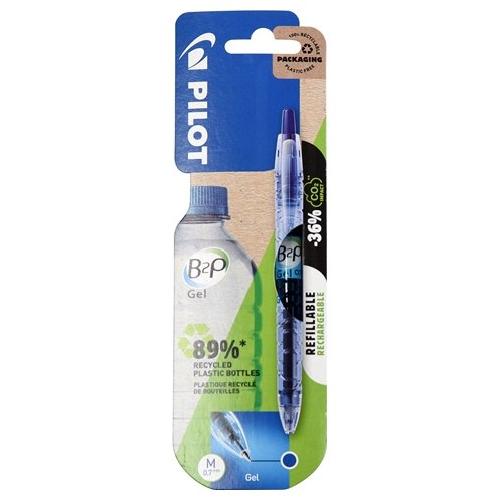 Pilot Penna sfera roller scatto Begreen B2P tratto Medio - 0,7 mm Blu gel 3800281