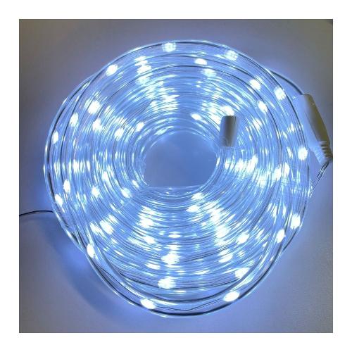 Lotti Filo (10+4mt) 200 luci Bianco freddo Tubo Luminoso CHRISTMAS 73227