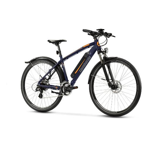 Cicli Lombardo Bici Trekking elettrica 28" ( 36V; 11,6Ah 417Wh ) VALDERICE FITNESS Blu MH2803 (taglia 51 )
