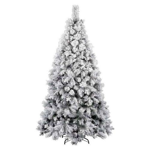 Amicasa Albero di natale CLAUT Con Pigne Verde innevato (119x210cm)