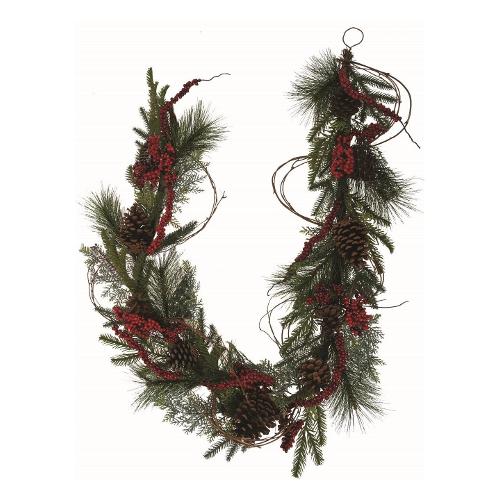 Amicasa Ghirlanda Natale (180cm) Verde 071690