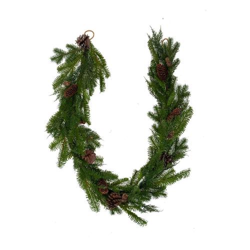 Amicasa Ghirlanda (180 cm) con pigne Verde 071723