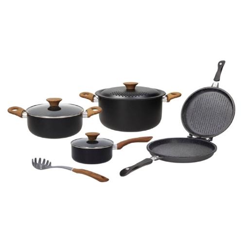 Tognana Batteria pentole Antiaderente 8 pz Cooking Set Nero V979163PCKG