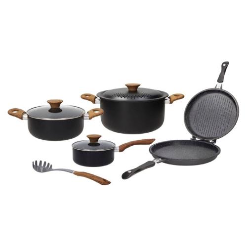 Batteria pentole Cooking Set Nero 8 pezzi V979163PCKG