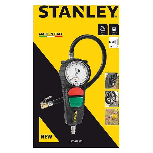 Stanley Pistola gonfiaggio compressore con manometro 3 in 1 1-0 - 10,0 bar 150704XSTN