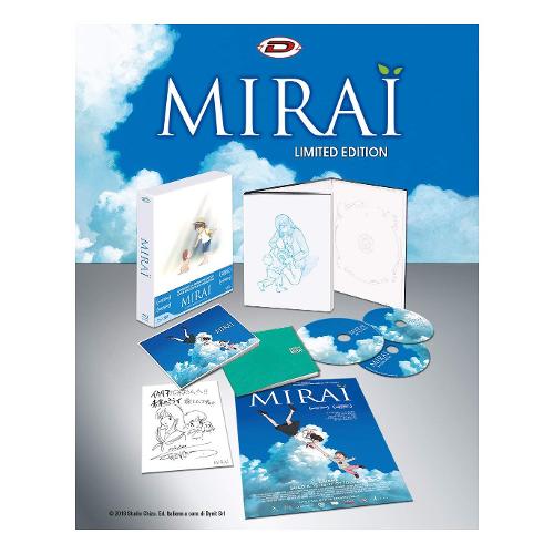 Dynit Blu Ray Mirai (Limited Edition Digipack Box) (2 Blu-Ray+Dvd+2 Booklet+Card+Poster) - Mamoru Hosoda DIB50209