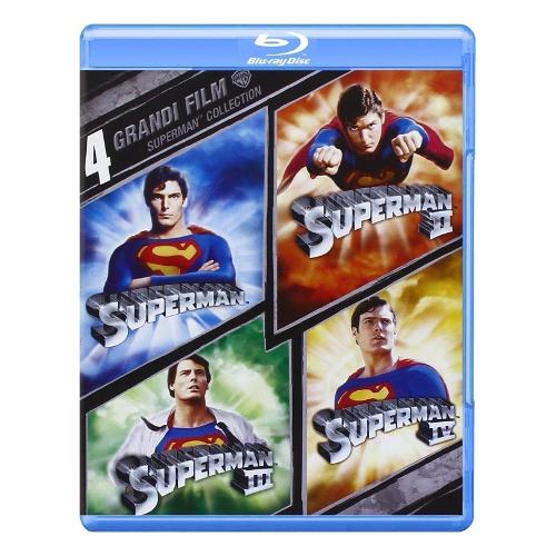 Warner Entertainment Blu Ray Superman 4 Grandi Film (4 Blu Ray) - Richard Donner, Sidney J. Furie, Richard Lester 1000595766