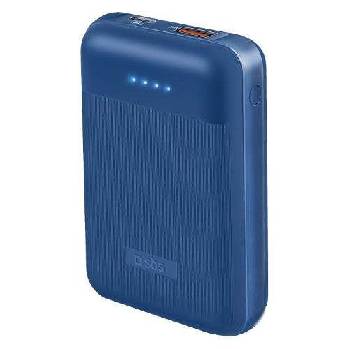 Sbs Power bank 10000mA Power Delivery 20W Azzurro gommato TEBB10000PD20RUB
