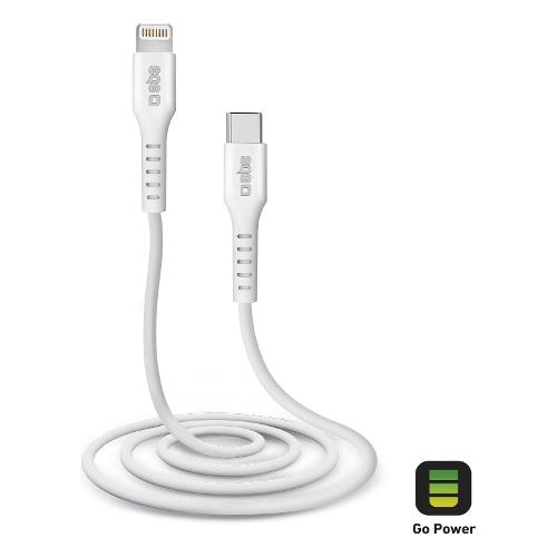 Sbs Cavo Lightning CHARGING DATA CABLE Certificato Apple Mfi Bianco 1m TECABLELIGTC1W