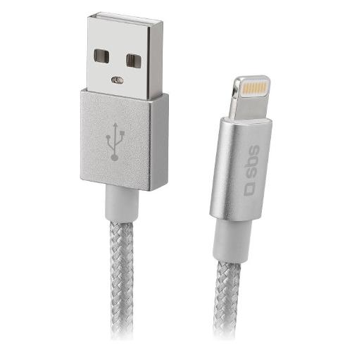 Sbs Cavo Lightning Certificato Apple Mfi Silver 1m TECABLEUSBIP589BS