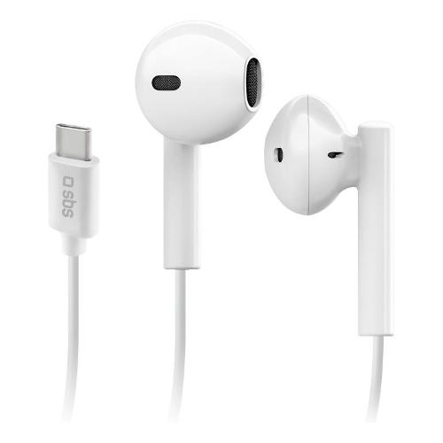 Sbs Auricolari microfono filo STUDIO MIX 65C Bianco TEEARTYCAPW