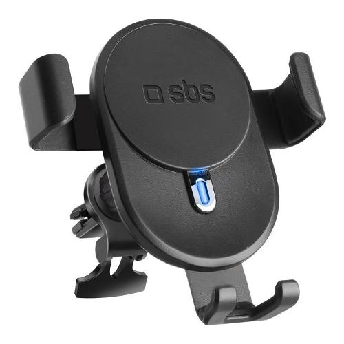 Sbs Supporto auto smartphone Wireless Charge Gravity Holder Black TESUPWIR10CLIPSTG