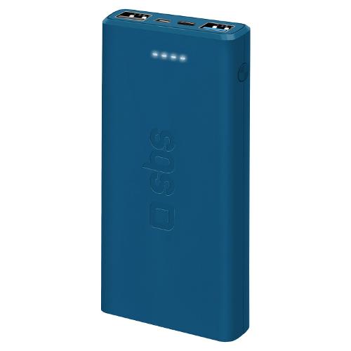 Sbs Power bank 10000mA Intelligent Charge Ic Blu TTBB10000FASTA