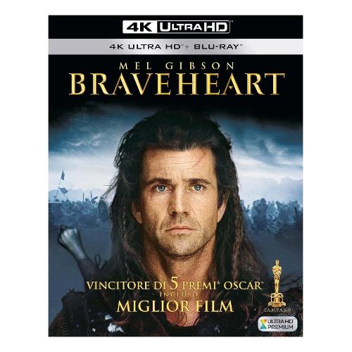 Warner Entertainment Blu Ray 4K Braveheart (4K Ultra Hd+Blu Ray) - Mel Gibson 1000737607