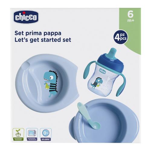 Chicco Set pappa 4 pz Blu 00016200200000